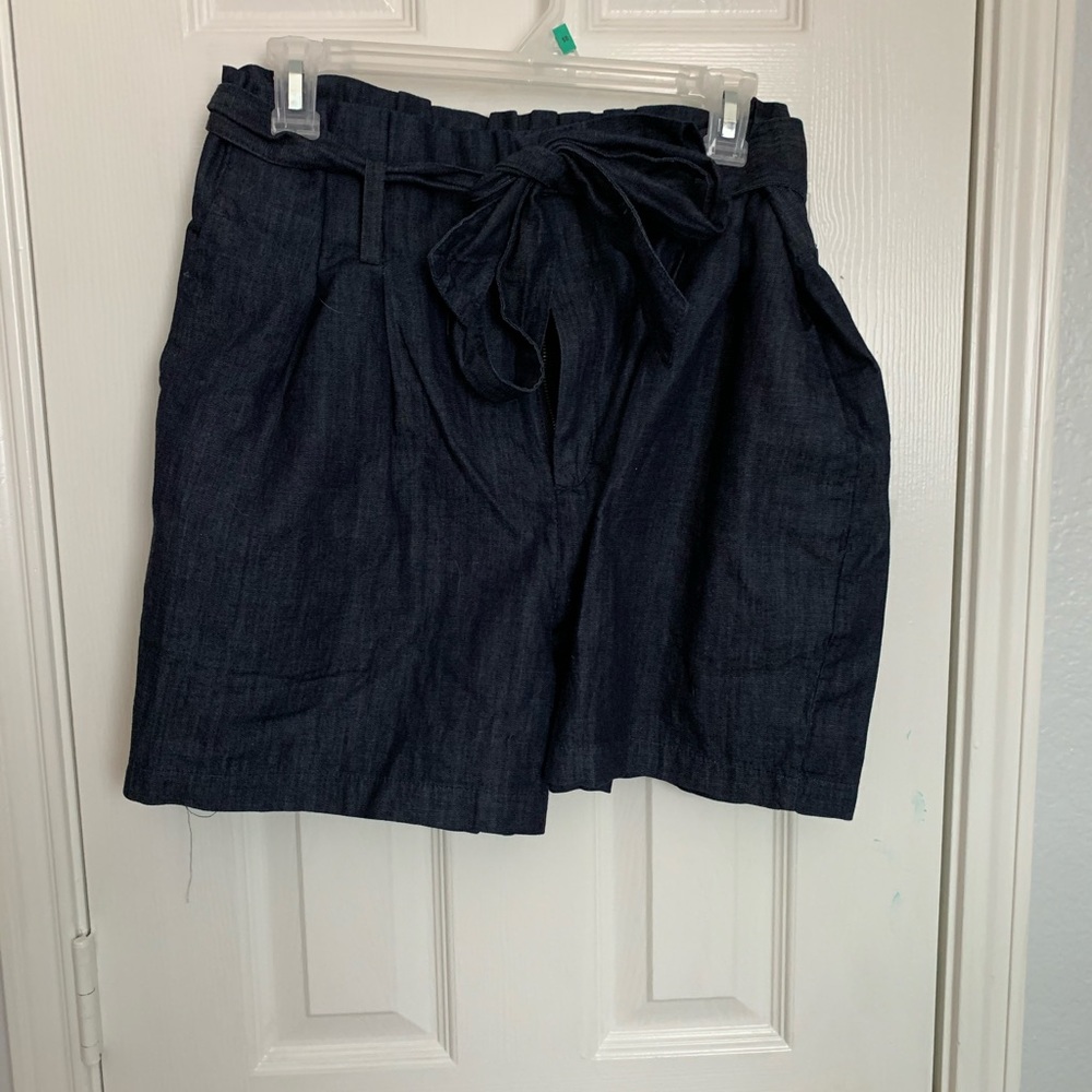 High waisted denim shorts